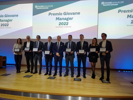 I 10 manager lombardi premiati in occasione della semifinale del Premio Giovane Manager 2022