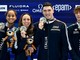 Francesco Lazzari, primo a destra, è medaglia d'oro europea (foto di Federnuoto)