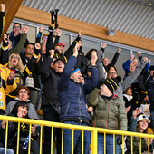 Il popolo giallonero pronto alla grande sfida all'Aosta Il popolo giallonero pronto alla grande sfida all'Aosta