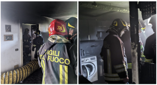 Scantinato in fiamme a Cogliate: incendio spento dai vigili del fuoco di Saronno