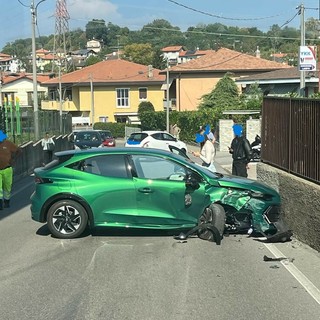 L'incidente di oggi in via Monte Generoso a Varese