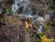 Alcune immagini dell'incendio pubblicata da OssolaNews.it