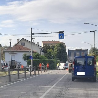 L'incidente in via Morelli a Olgiate