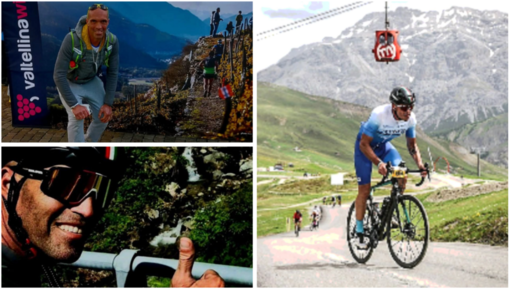 Stefano Galante, 52 anni il 14 agosto, spinge sulle salite dell'amata Valtellina Stefano Galante, 52 anni il 14 agosto, spinge sulle salite dell'amata Valtellina