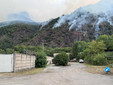 Alcune immagini dell'incendio pubblicata da OssolaNews.it