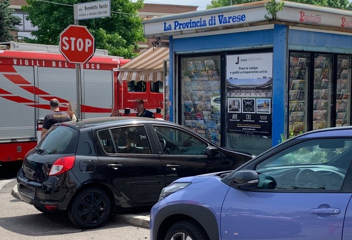 Le immagini dell'incidente di questa mattina in viale Borri