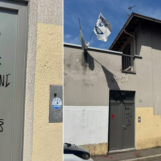Busto, ancora insulti contro Lega e Salvini sulla sede del partito
