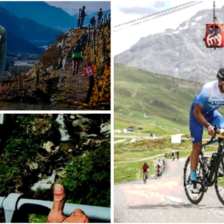 Stefano Galante, 52 anni il 14 agosto, spinge sulle salite dell'amata Valtellina