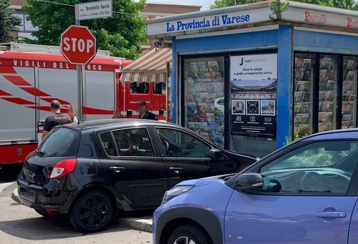 Le immagini dell'incidente di questa mattina in viale Borri