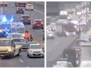 A sinistra: l'incidente avvenuto poso prima delle 8 tra Castellanza e Origgio. A destra: i soccorsi per l'auto ribaltata un'ora più tardi tra Legnano e il bivio per l'A9 (foto dalle telecamere di Autostrada per l'Italia) A sinistra: l'incidente avvenuto poso prima delle 8 tra Castellanza e Origgio. A destra: i soccorsi per l'auto ribaltata un'ora più tardi tra Legnano e il bivio per l'A9 (foto dalle telecamere di Autostrada per l'Italia)