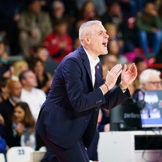 Ioannis Kastritis, coach della Openjobmetis Varese (foto Fabio Averna)