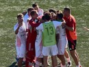 L'urlo della Varesina al gol di Caverzasi