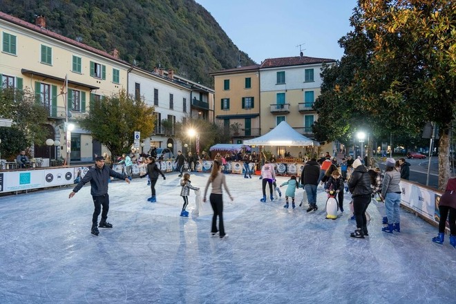 Rinviata a venerdì l'inaugurazione della pista di pattinaggio Laveno On Ice