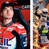 La moto prende fuoco a Valencia: Leo Abruzzo sta bene e sdrammatizza La moto prende fuoco a Valencia: Leo Abruzzo sta bene e sdrammatizza