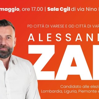 Alessandro Zan a Varese, venerdì 31 maggio