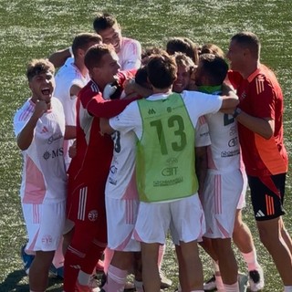 L'urlo della Varesina al gol di Caverzasi