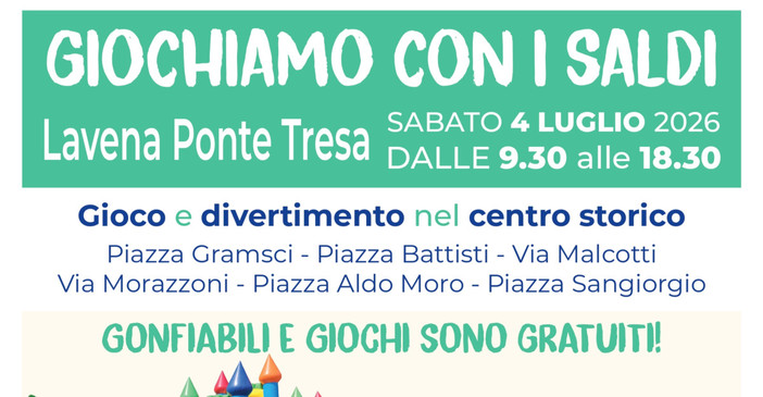 "Giochiamo con i saldi" a Lavena Ponte Tresa "Giochiamo con i saldi" a Lavena Ponte Tresa