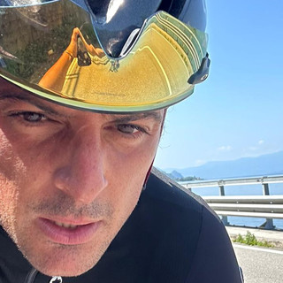 Martino Caliaro, frontaliere in bicicletta