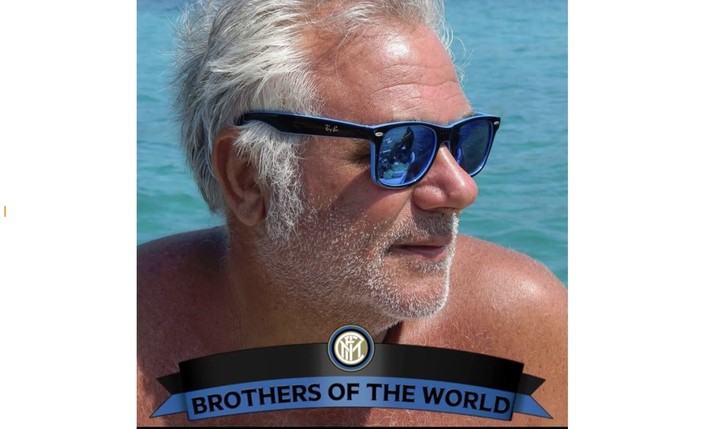 Mauro Della Vedova nella bellissima foto condivisa dall'Inter Club di Busto