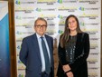 Il segretario generale di Mediafriends, Massimo Ciampa, con Chiara Osnago Gadda, event manager di Evolution Horizon Award
