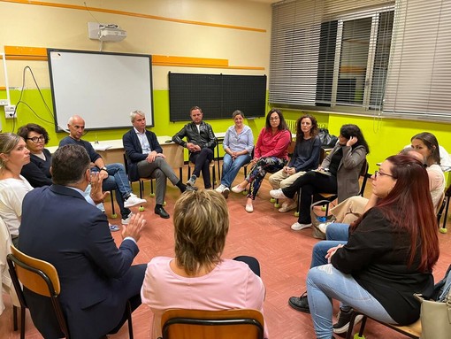 Un momento dell'incontro tra i rappresentanti del Comune e l'associazione genitori della scuola Medea Un momento dell'incontro tra i rappresentanti del Comune e l'associazione genitori della scuola Medea
