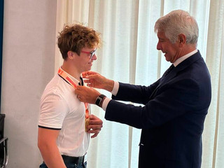 Riccardo Maino con Ministro Abodi
