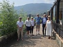La delegazione dell'Autorità Bacino del Ceresio con l'economista Wescott con la moglie