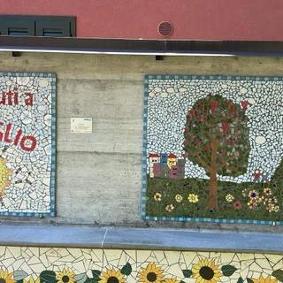I due mosaici realizzati dai bambini di Cuveglio