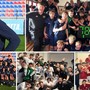 Andrea Millefanti, direttore generale del settore giovanile della Varesina, e dall'alto a sinistra in senso orario i campioni dell'Under 14 regionale, Under 16 Élite, Under 17 Élite e Under 15 Élite