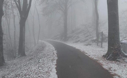 FOTO. Atmosfere magiche nel Varesotto: la prima neve della stagione imbianca il Campo dei Fiori