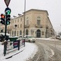 (foto d'archivio di una nevicata a Varese) (foto d'archivio di una nevicata a Varese)