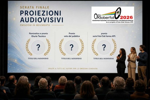 Oktoberfoto 2026, gran finale a Varese: in scena gli audiovisivi e la sfida per i premi Oktoberfoto 2026, gran finale a Varese: in scena gli audiovisivi e la sfida per i premi