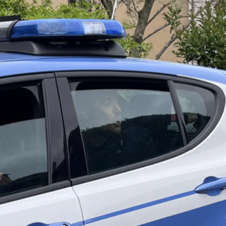 Manfrinati al momento dell'arresto Manfrinati al momento dell'arresto