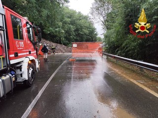 La frana a Brusimpiano La frana a Brusimpiano