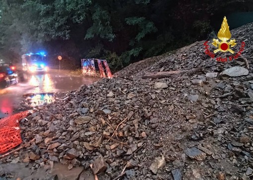 La frana a Brusimpiano
