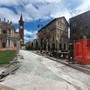 Transenne in piazza San Giovanni a Busto. Parte il restyling della pavimentazione del centro