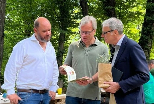 Il garante Riccardo Bettiga in un momento della visita a Pappaluga Il garante Riccardo Bettiga in un momento della visita a Pappaluga