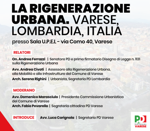 La rigenerazione urbana: Varese, Lombardia, Italia