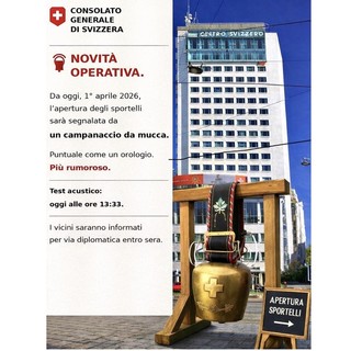Il simpatico post condiviso dal Consolato generale di Svizzera a Milano