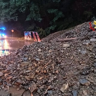 La frana a Brusimpiano