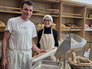 Luca Famlonga e la moglie Sonia nel panificio di viale Belforte 116 a Varese