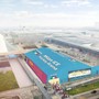 Il rendering della Milan Ice Fiera Arena (dall'Ufficio stampa della Federghiaccio)