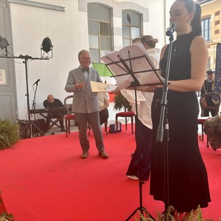Ivanoe Pellerin durante la premiazione Ivanoe Pellerin durante la premiazione