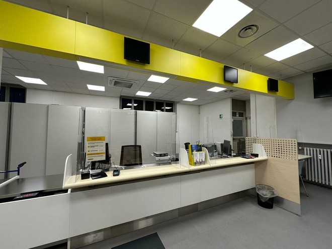 Il rinnovato ufficio postale di Vergiate