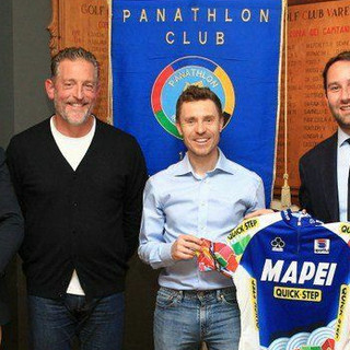 Da sinistra Sergio Gianoli, Stefano Zanini, Damiano Cunego e Luca Broggini