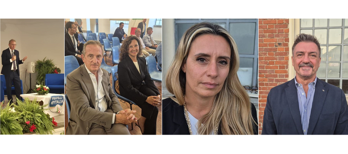 Da sinistra: Pellicini, Antonelli con Maffioli, Caruso e Falciglia