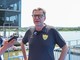 Giancarlo Giorgetti a bordo lago per seguire la tappa varesina della Coppa del Mondo di canottaggio (Foto Emanuele Scordo - F.G.)