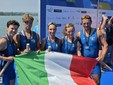 Il quattro con PR3 misto d'argento alla Schiranna: complimenti all'ammiraglia del pararowing (foto dalla pagina Facebook ufficiale della Federazione Italiana Canottaggio)