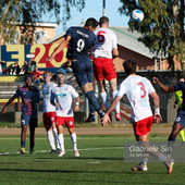 Raffini, 11 gol fin qui, nella gara d'andata vinta dal Vado 3-1 sul Varese