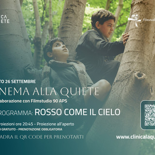"Rosso come il cielo" nel parco de "La Quiete"